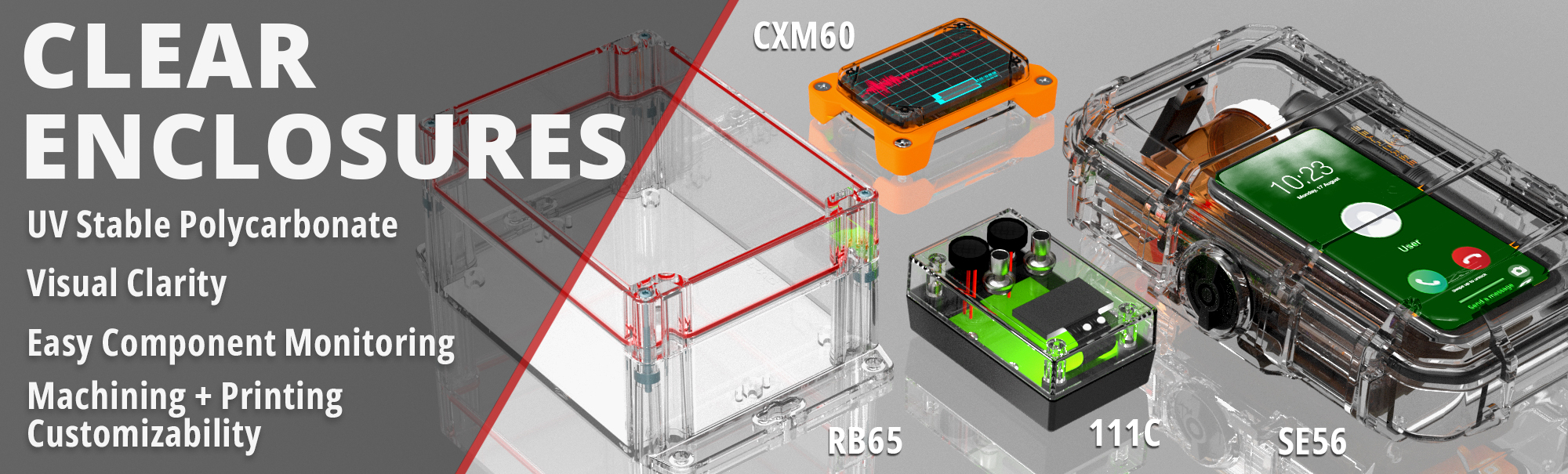 Clear Cover Enclosures