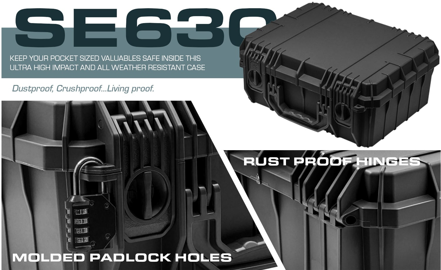 SE630 Watertight Hard Case